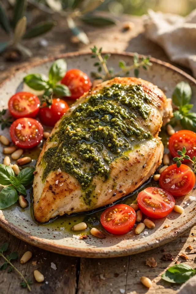 Pesto Baked Chicken