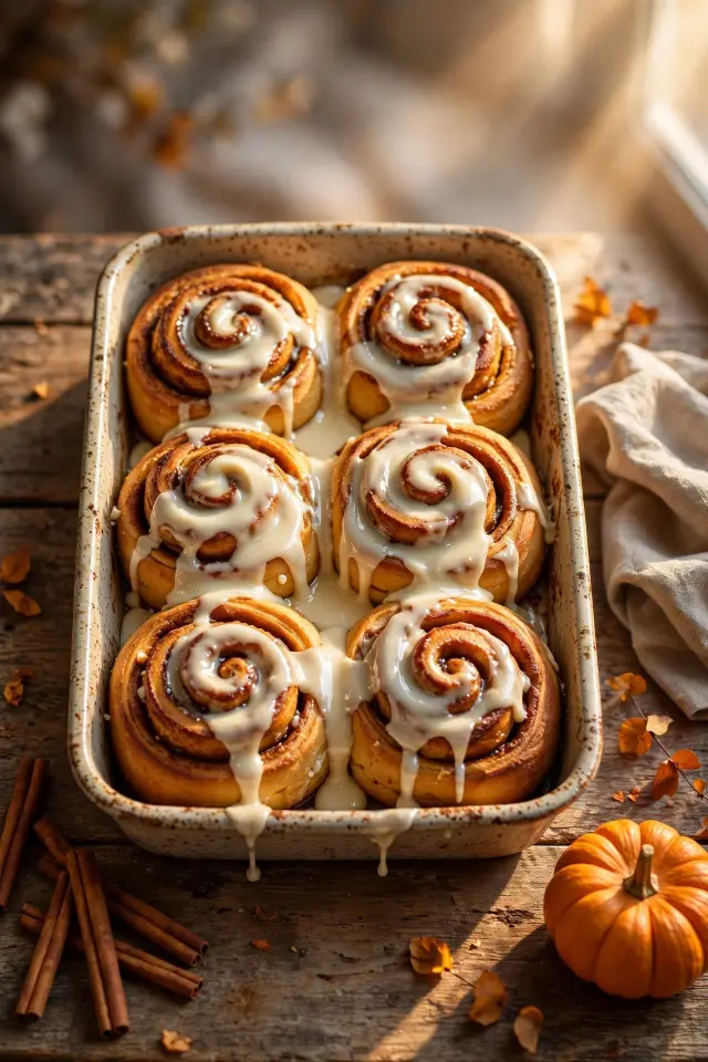 Pumpkin Cinnamon Rolls Recipe