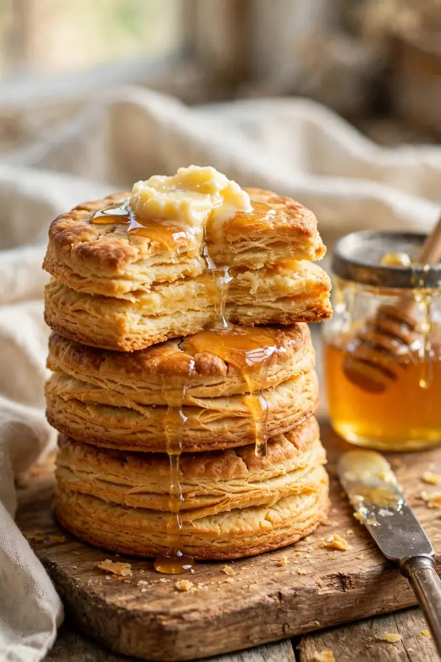 Pumpkin Sourdough Biscuits