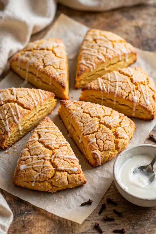 Pumpkin Sourdough Scones