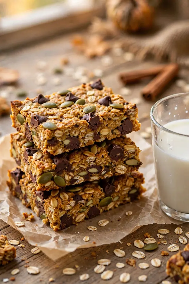 Pumpkin Sourdough Snack Bars