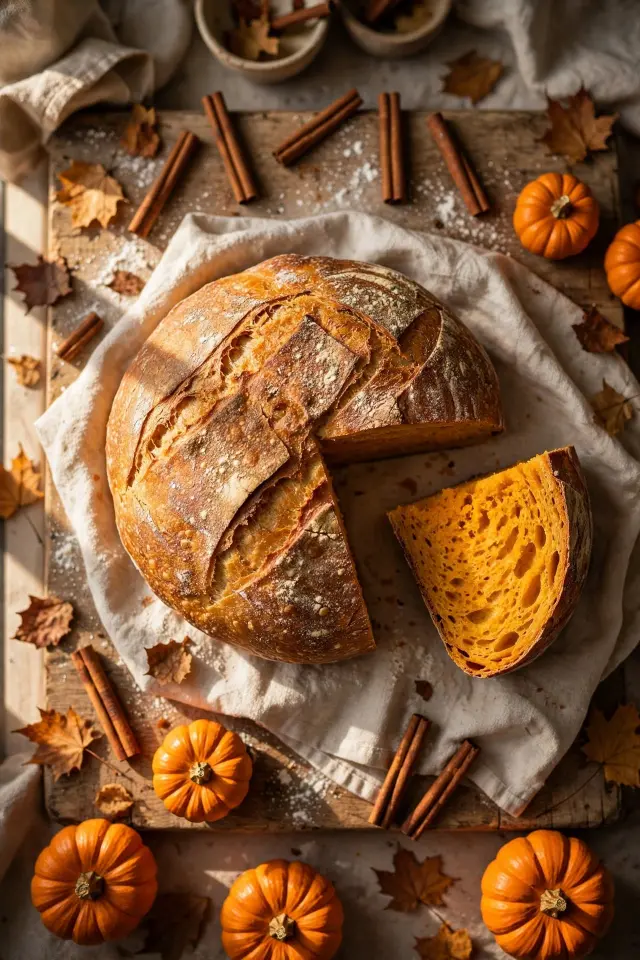 Pumpkin Spice Sourdough Loaf