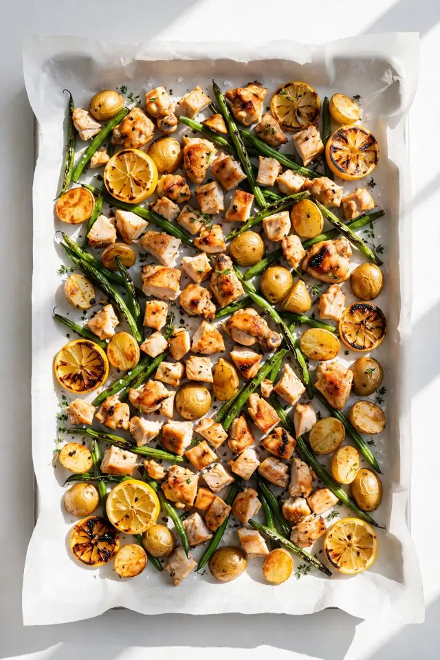 Sheet Pan Lemon Chicken