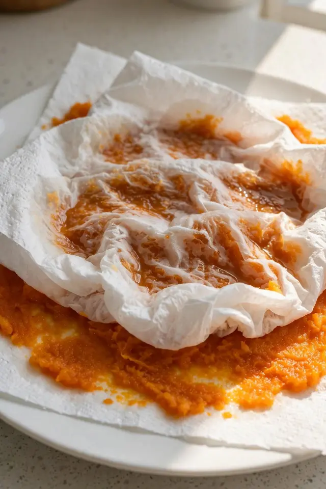 The One Step Most People Skip Blotting Your Pumpkin Puree
