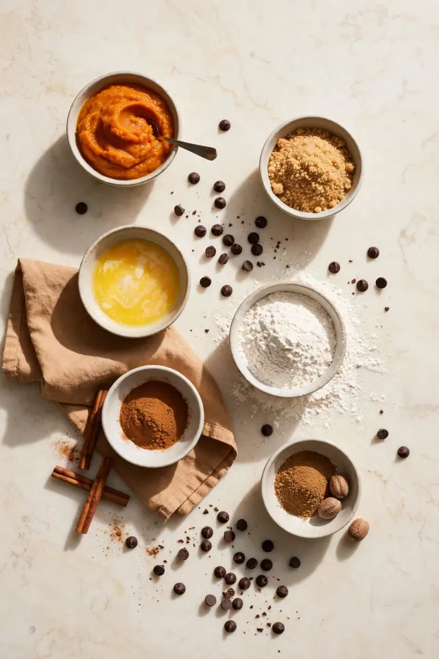 What You'll Need to Make Soft Pumpkin Chocolate Chip Cookies