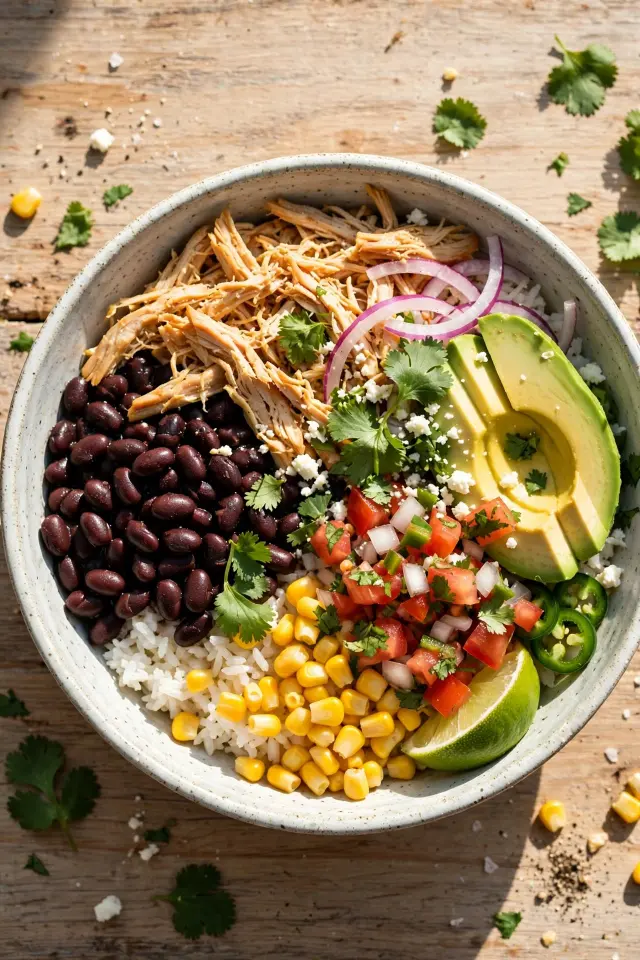  Cheap chicken and rice burrito bowl