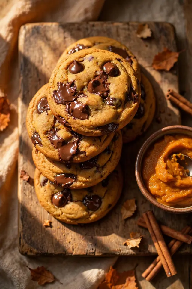 Pumpkin Chocolate Chip Cookies