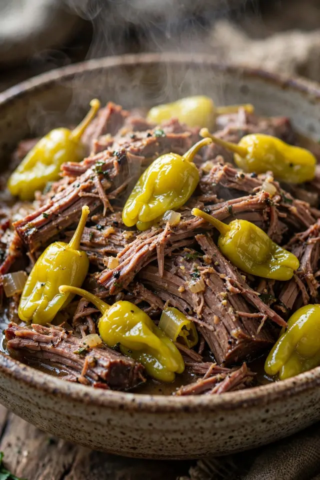 Mississippi roast beef recipe with pepperoncini