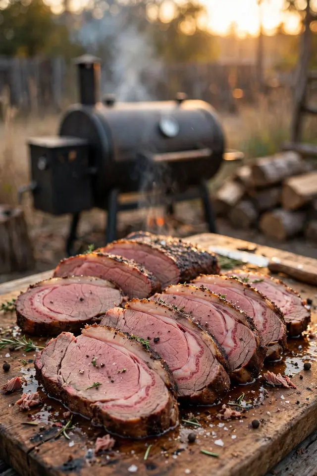 Smoked roast beef recipe with smoke ring
