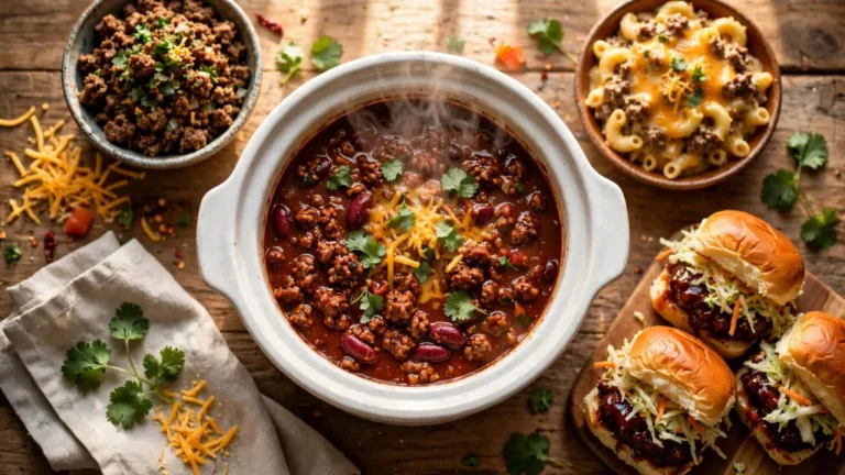 21 Hearty Ground Beef Crockpot Recipes for Busy Nights