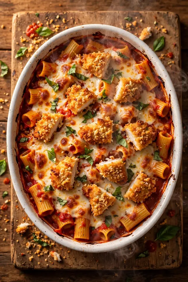 Baked Chicken Parmesan Pasta