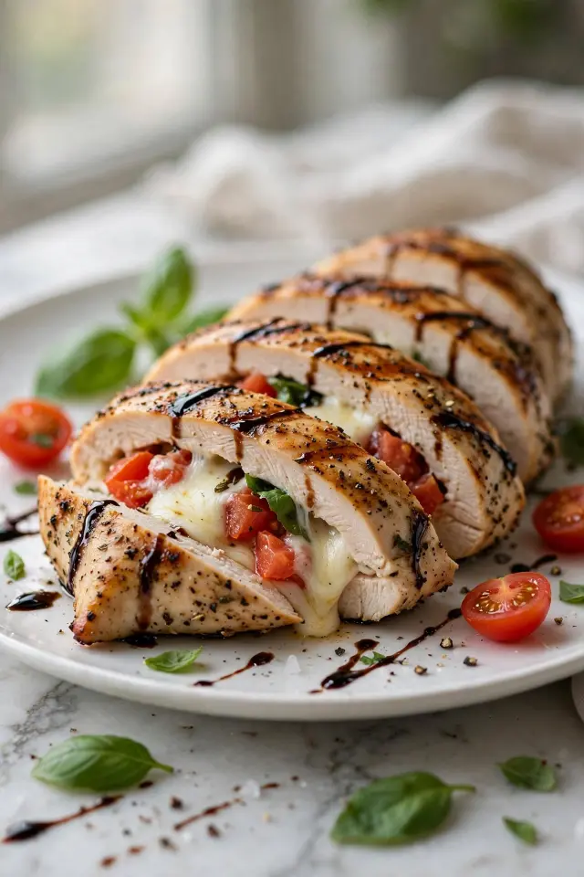 Caprese Stuffed Breasts
