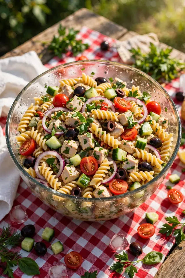 Chilled Chicken Pasta Salad