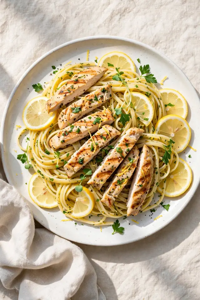 Lemon Herb Chicken Linguine