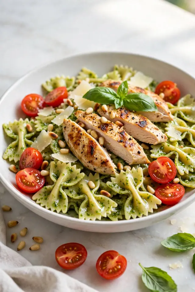 Pesto Chicken Bowties