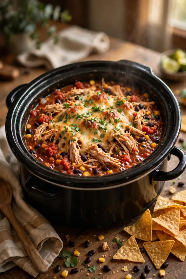 Slow Cooker Salsa Chicken