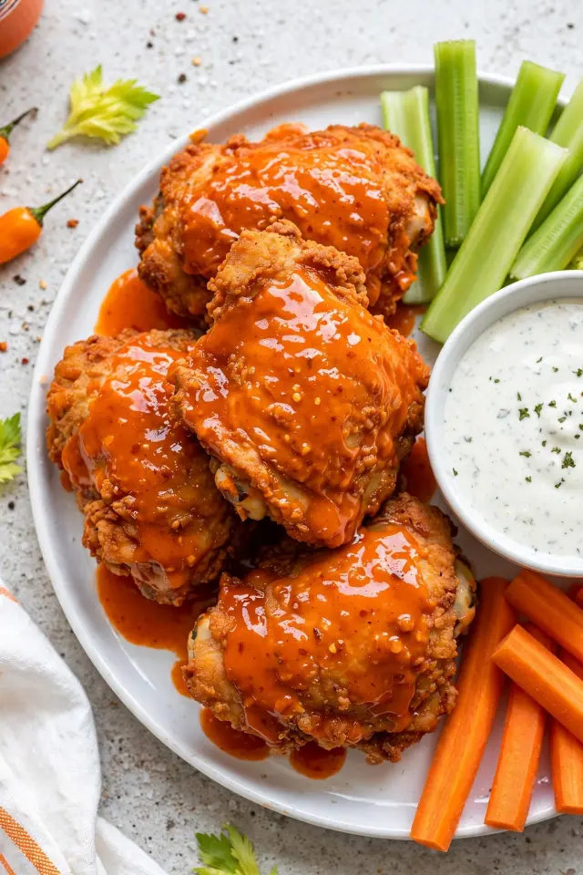 Spicy Buffalo Thighs