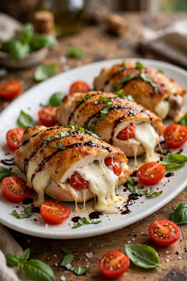 Stuffed Caprese Thighs