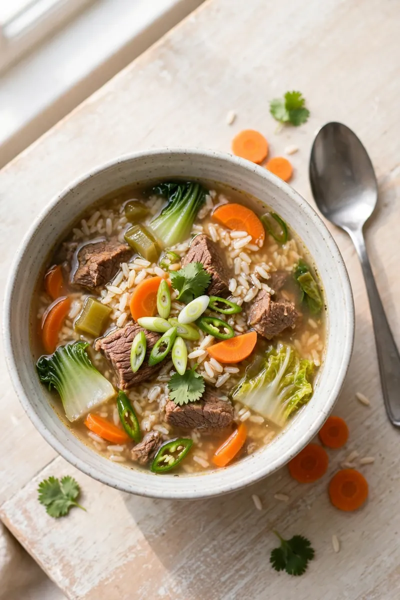 Beef and Rice Soup