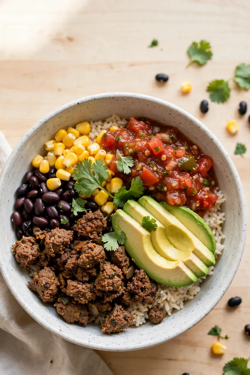 Beef Burrito Bowls