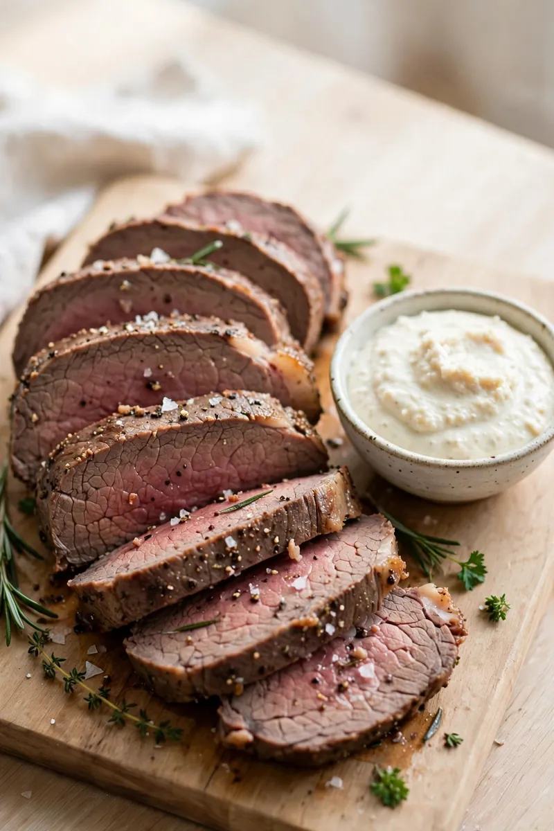 Beef Roast with Horseradish Sauce