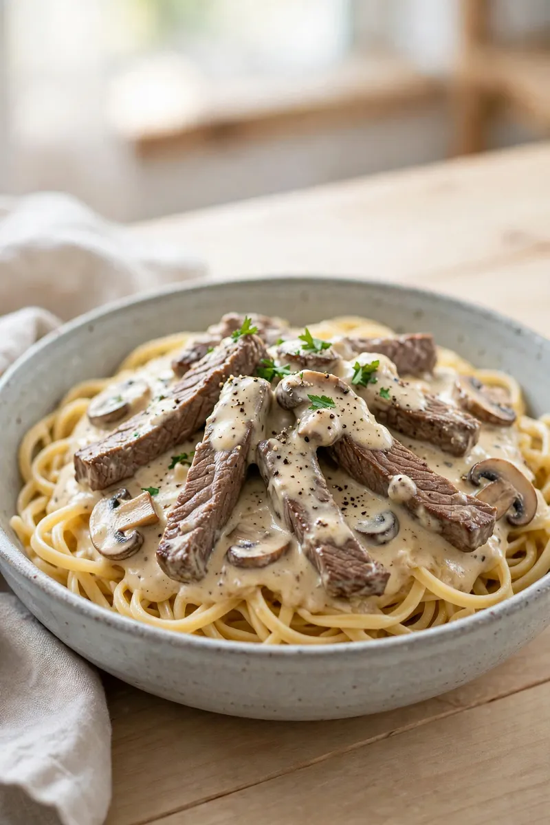 Beef Roast Stroganoff Style
