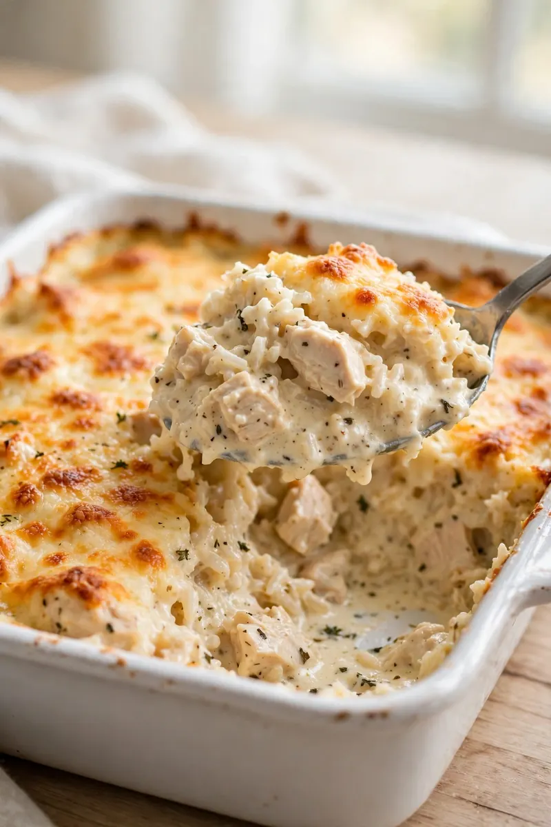 Chicken and rice casserole