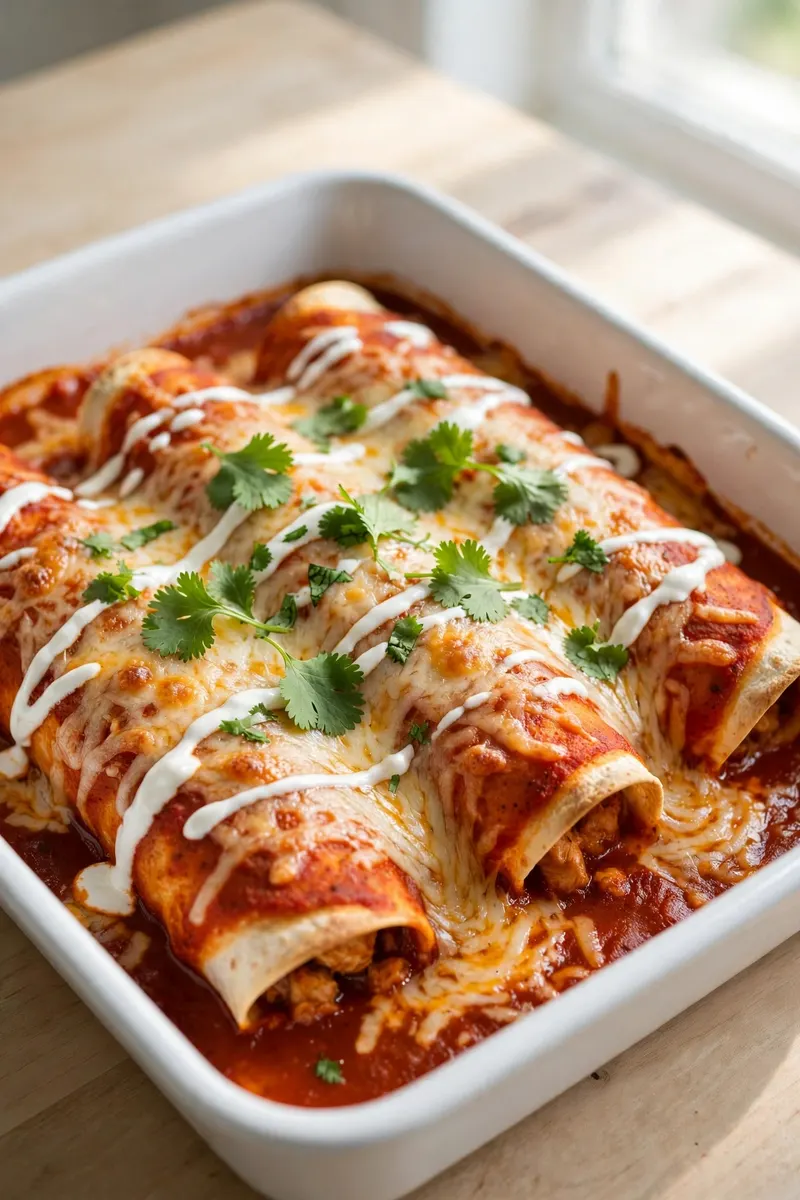 Chicken enchiladas
