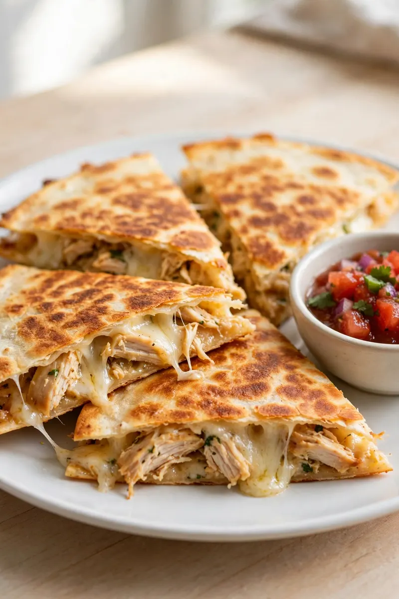 Chicken quesadillas