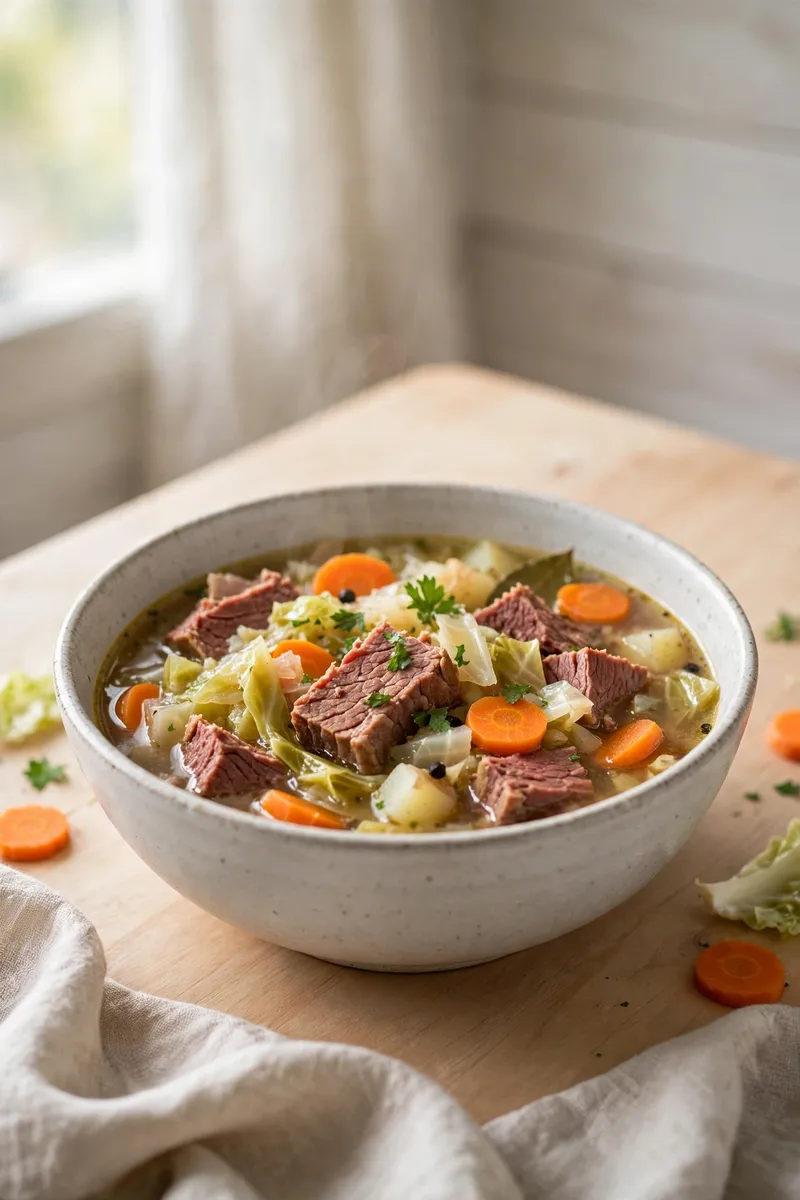 Corned Beef and Cabbage Soup