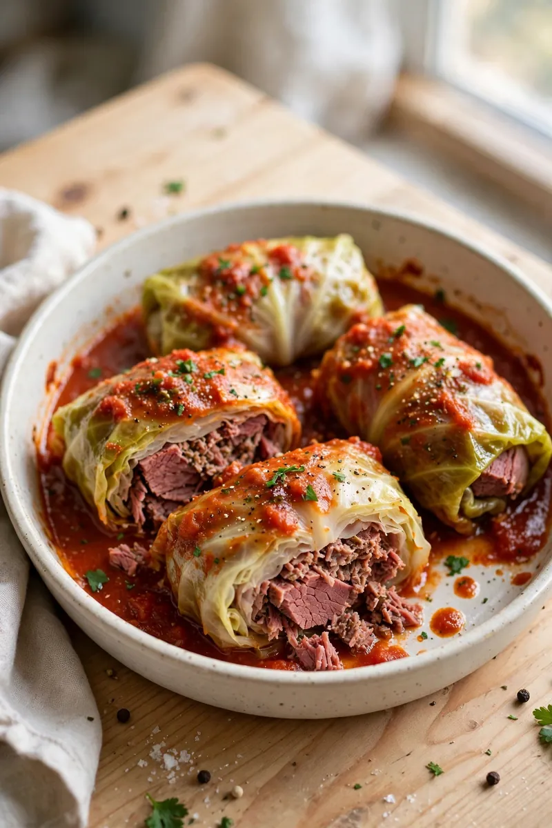 Corned Beef Cabbage Rolls