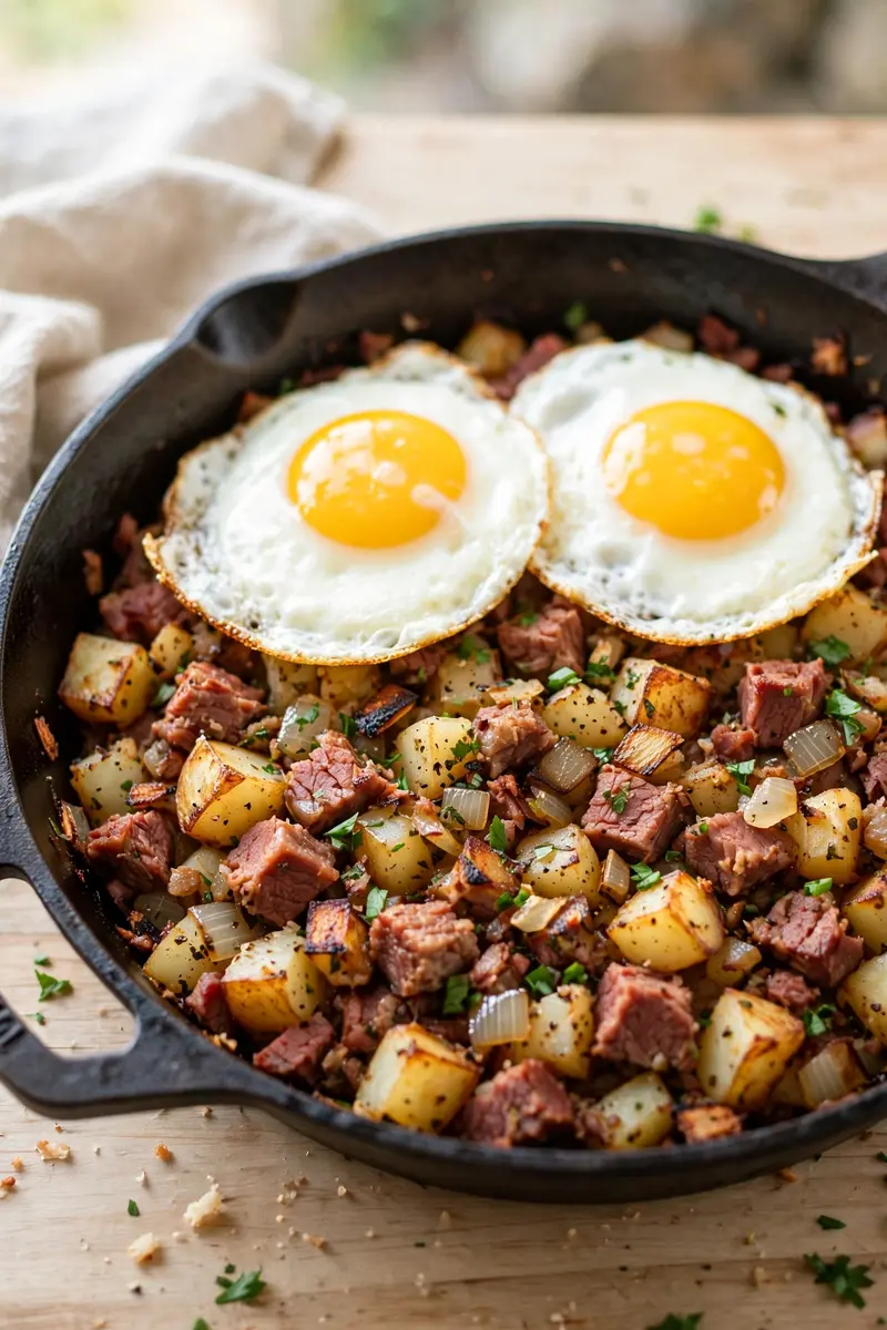 Corned Beef Hash and Eggs