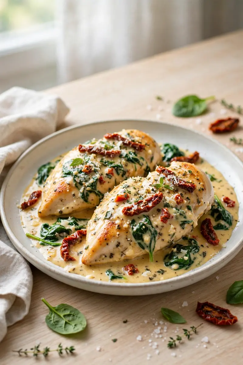 Creamy Tuscan chicken breast