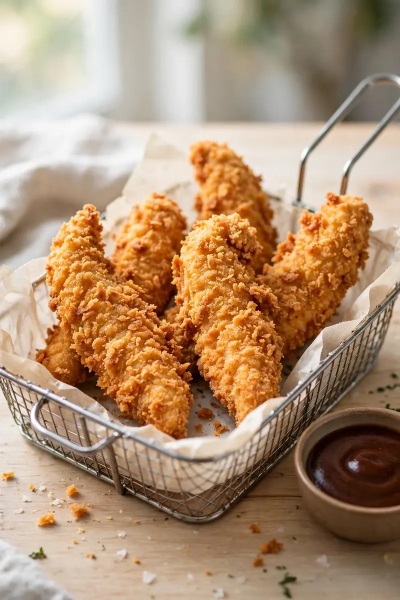 Crispy air fryer chicken tenders