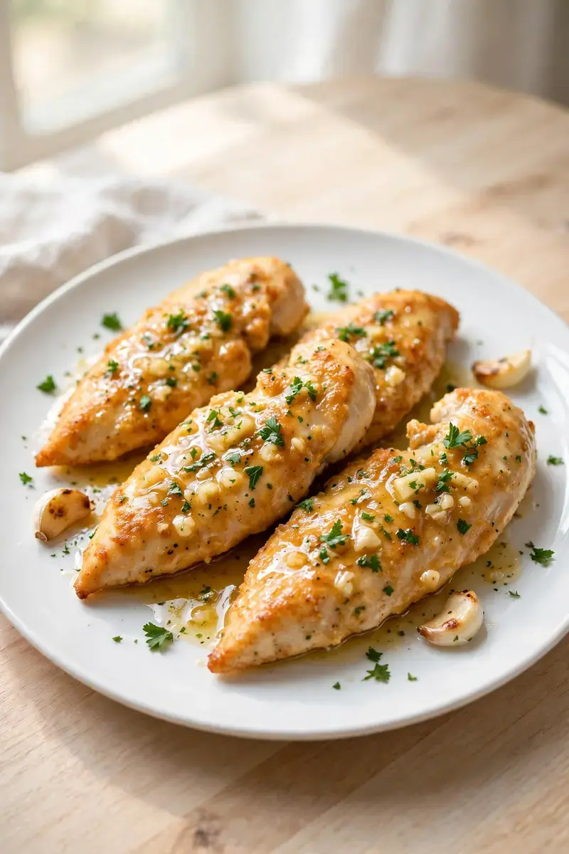 Garlic butter chicken tenders