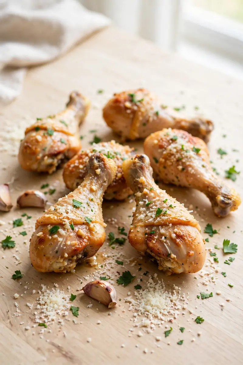 Garlic parmesan chicken drumsticks