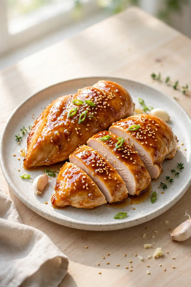 Honey garlic chicken breast