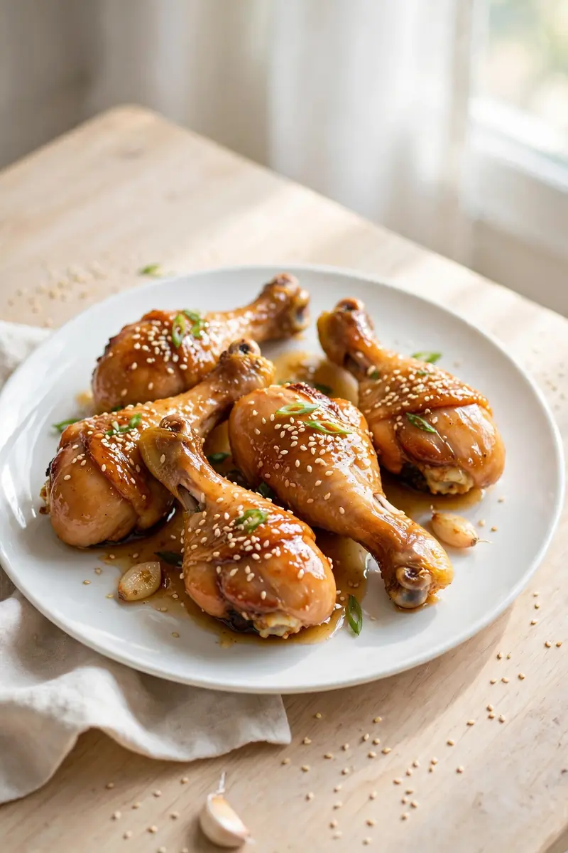 Honey garlic chicken drumsticks