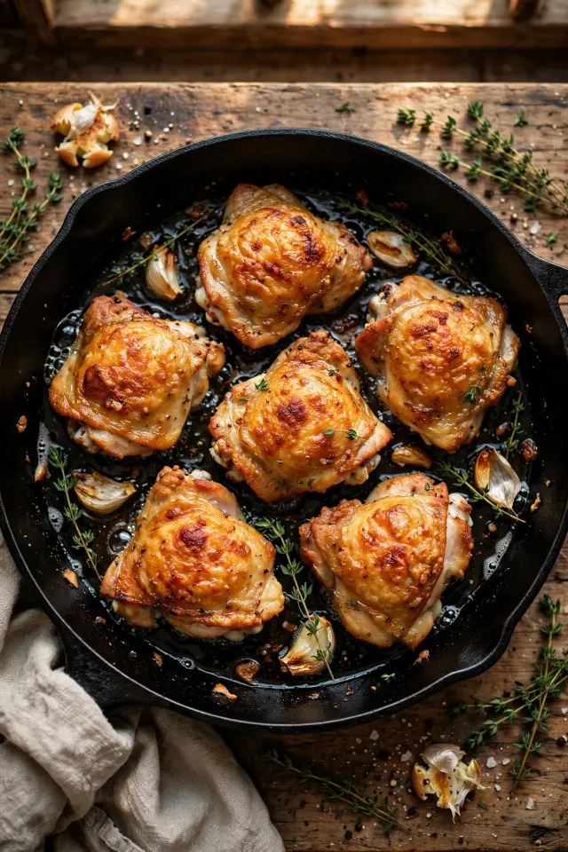 Crispy Skillet Thighs
