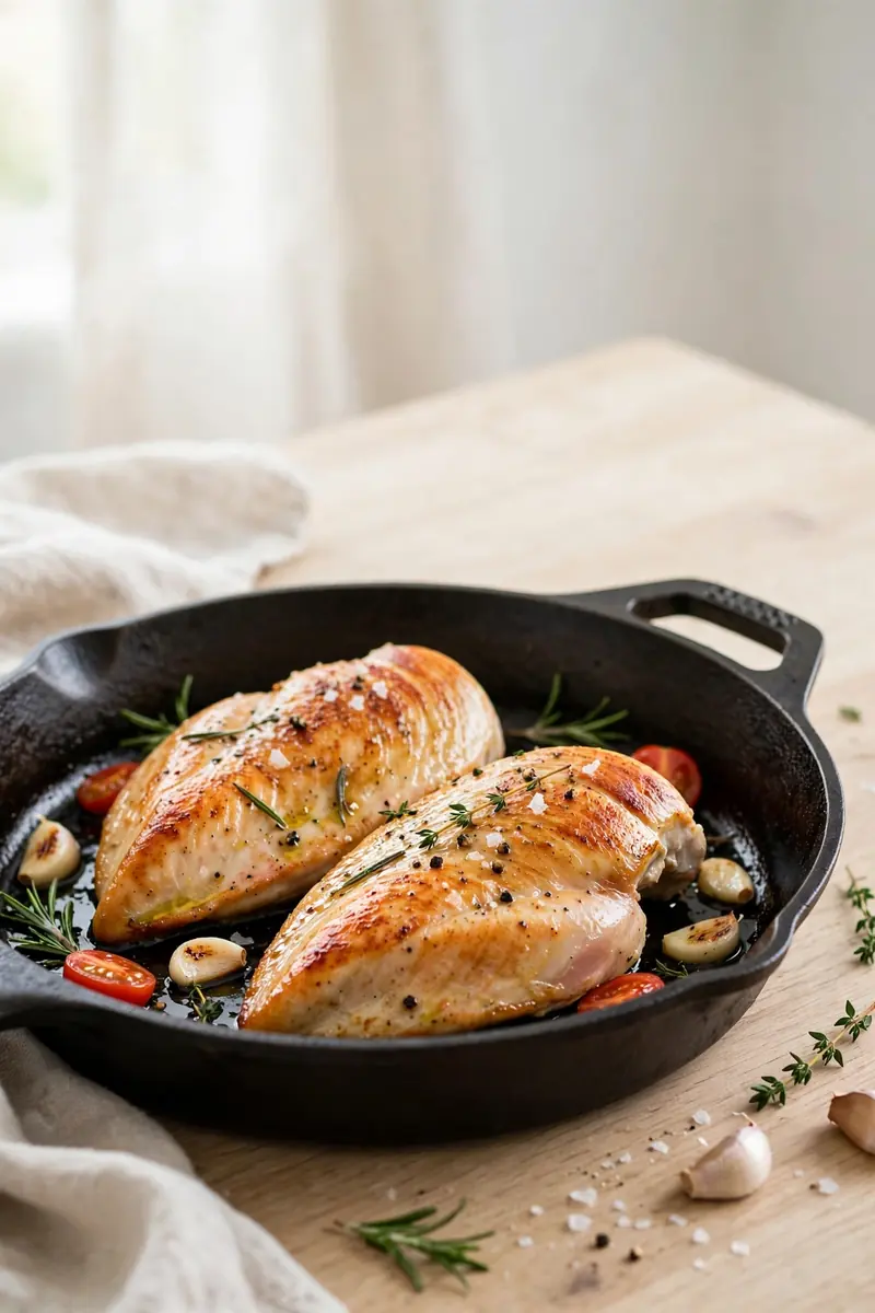 Juicy skillet chicken breast