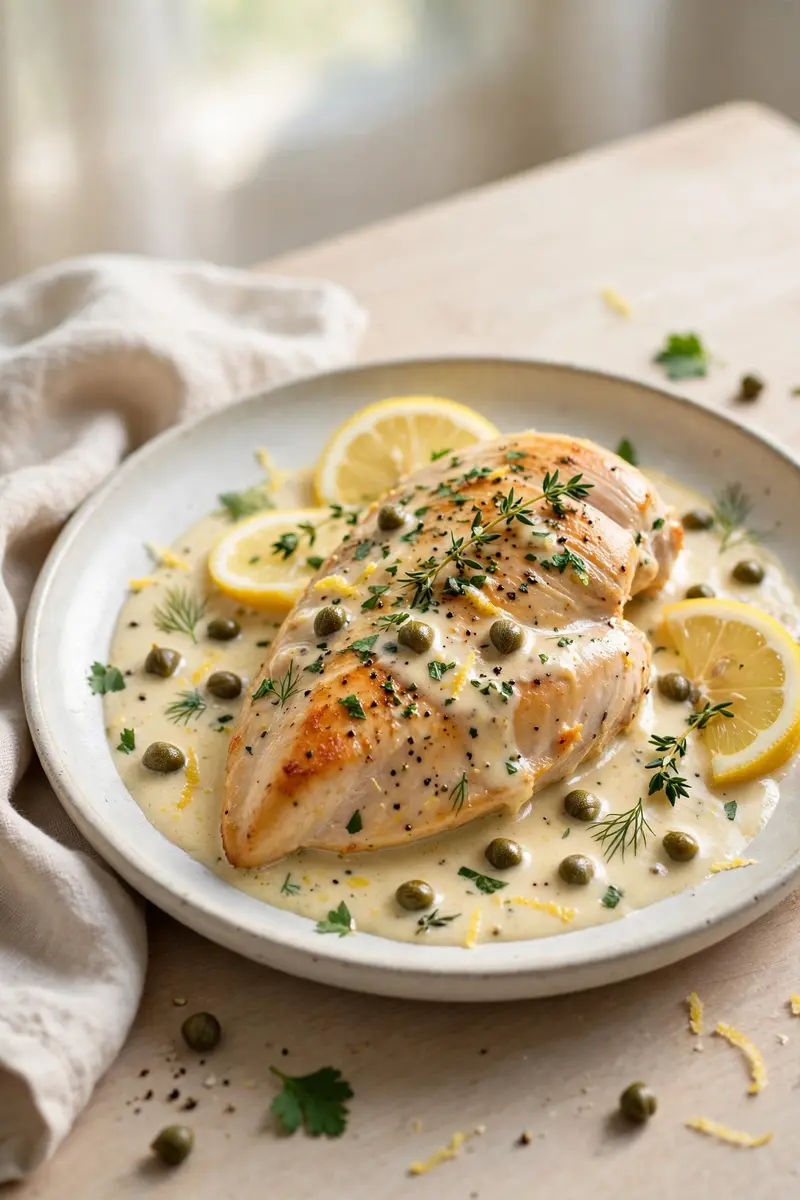 Lemon butter chicken breast