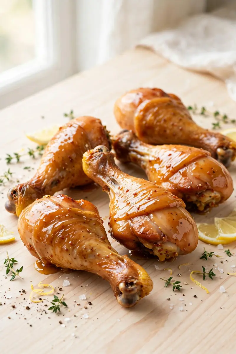Maple Dijon chicken drumsticks