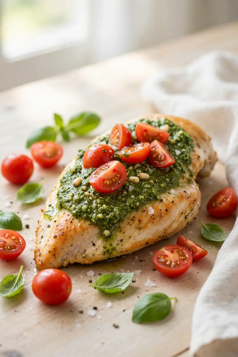 Pesto chicken breast