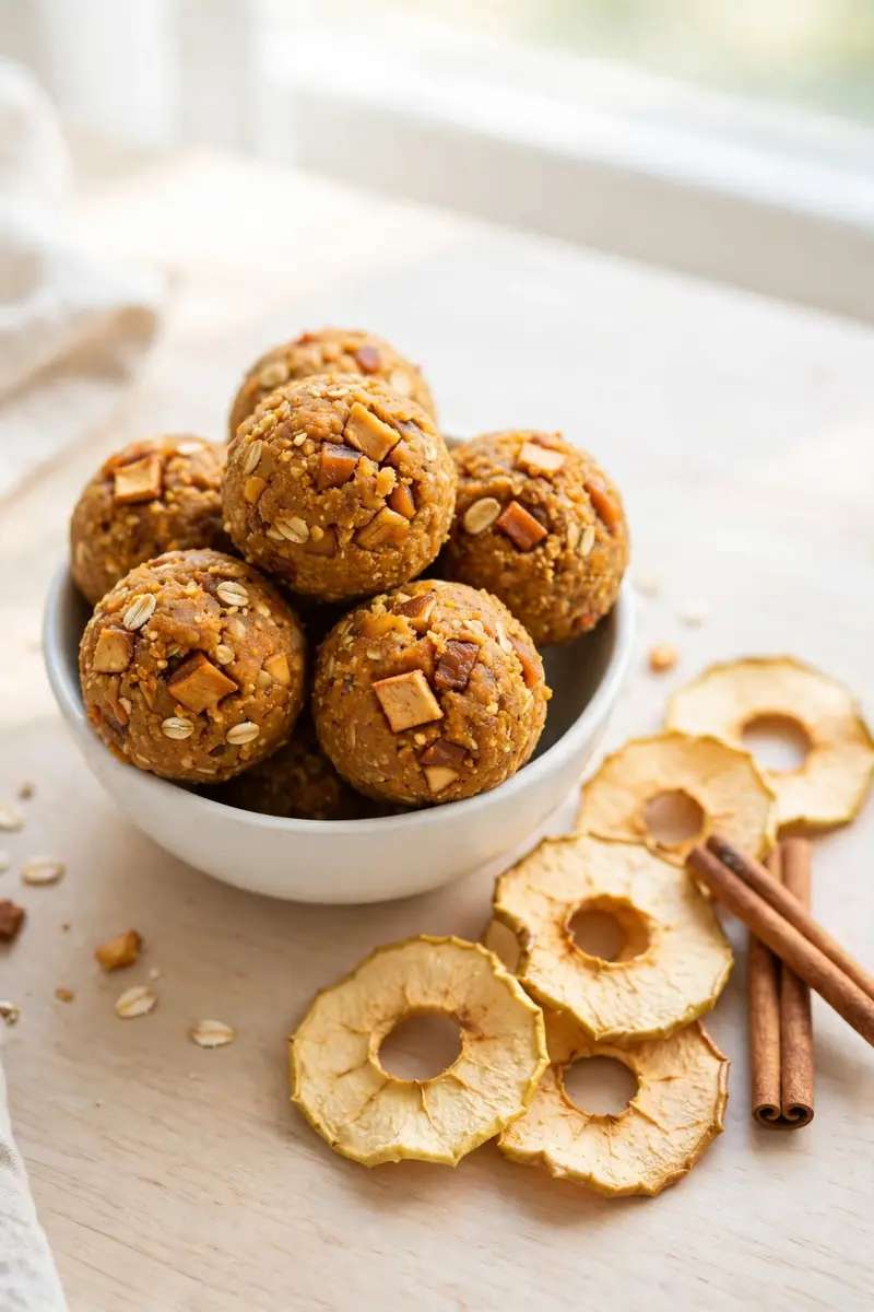 Apple pie pumpkin protein balls