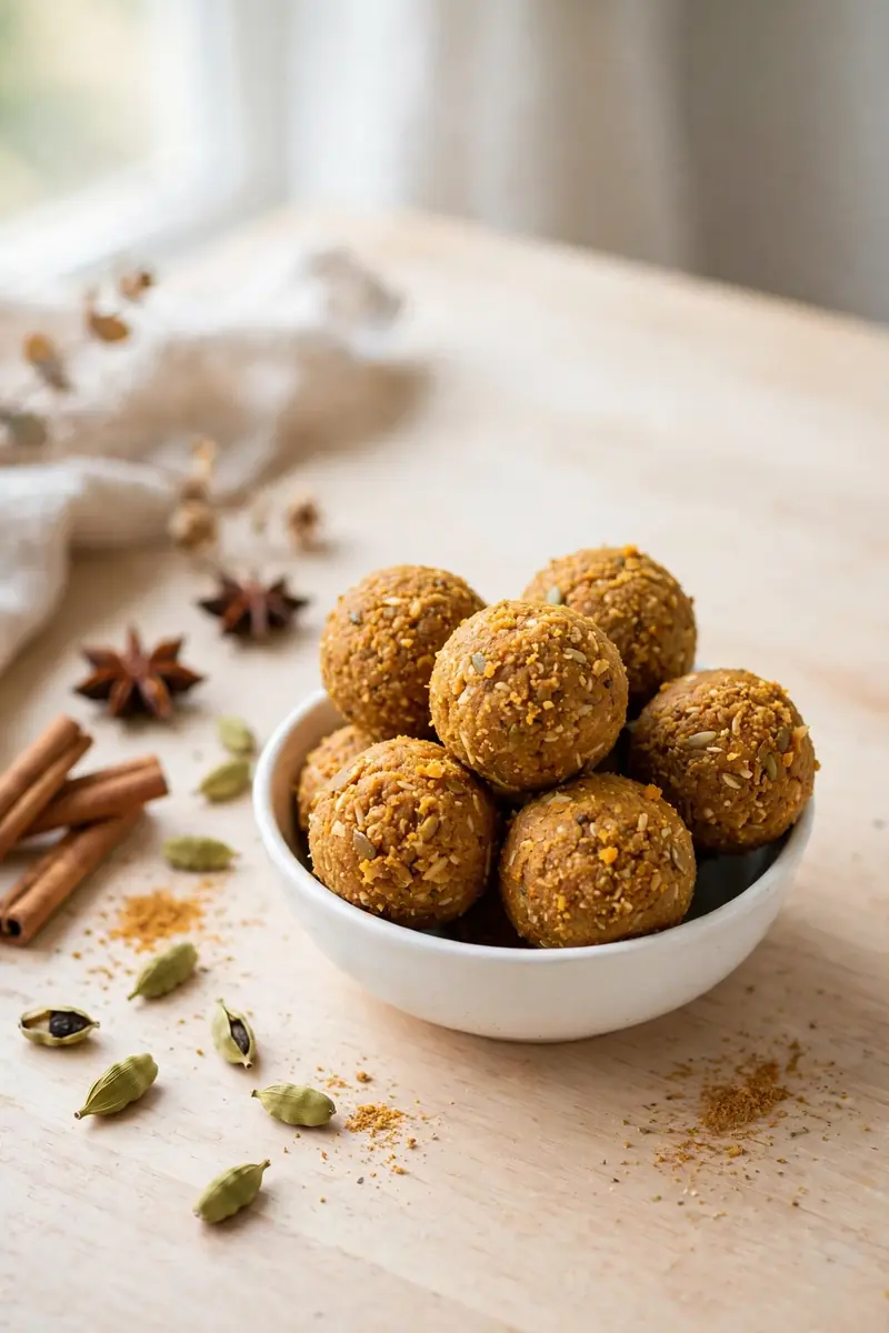 Chai spiced pumpkin protein balls