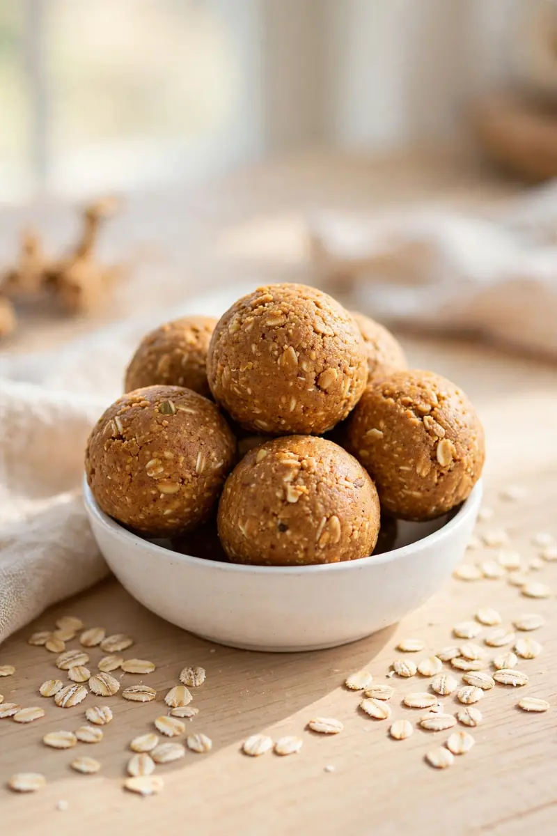 Classic peanut butter pumpkin protein balls