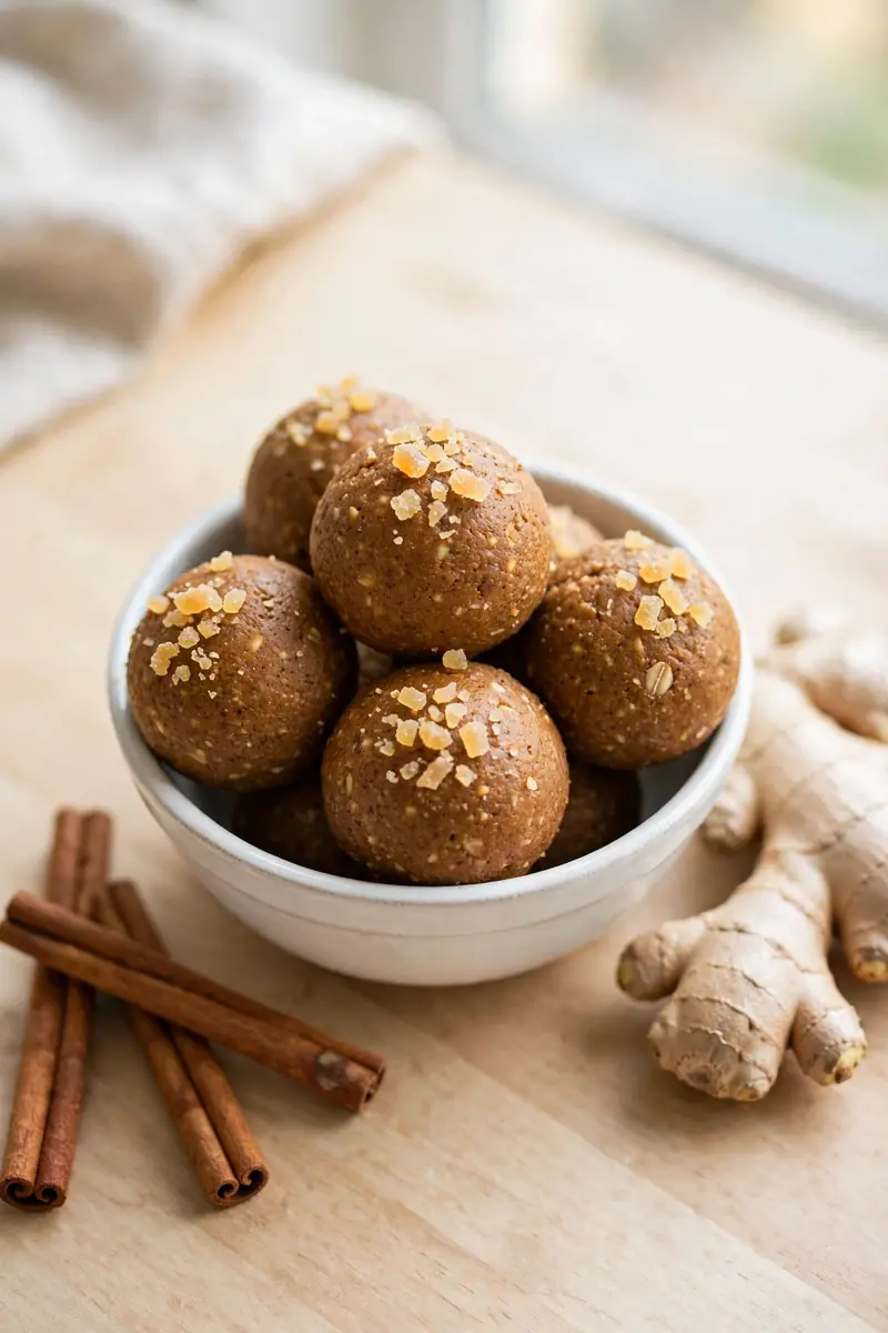 Gingerbread pumpkin protein balls