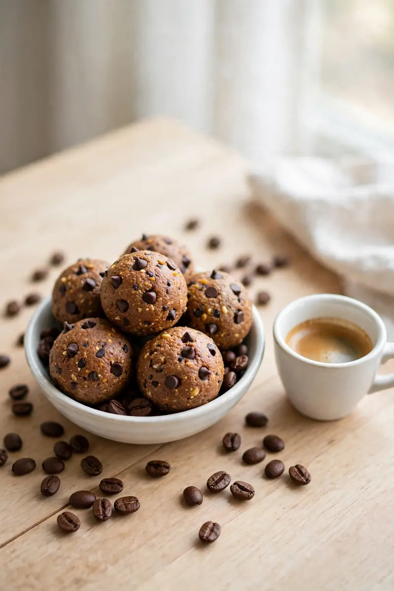 Mocha pumpkin protein balls