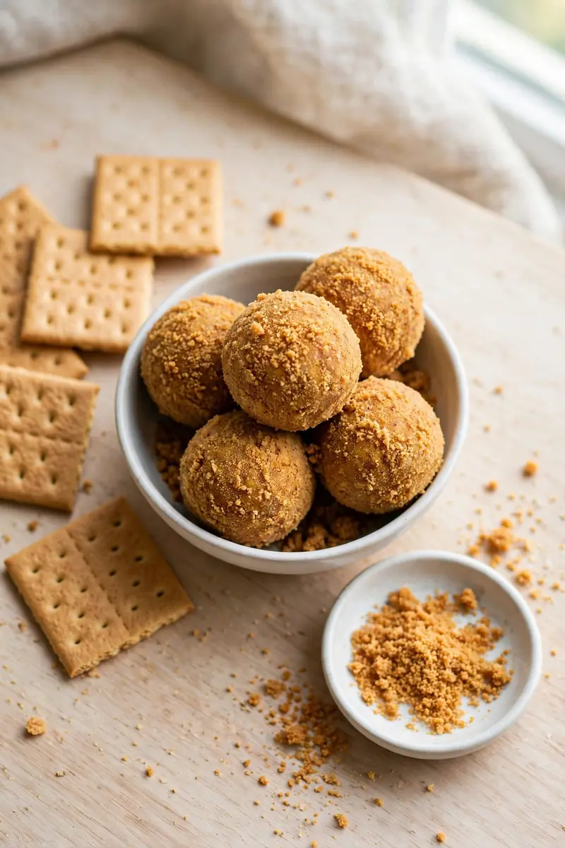 Pumpkin pie graham cracker protein balls