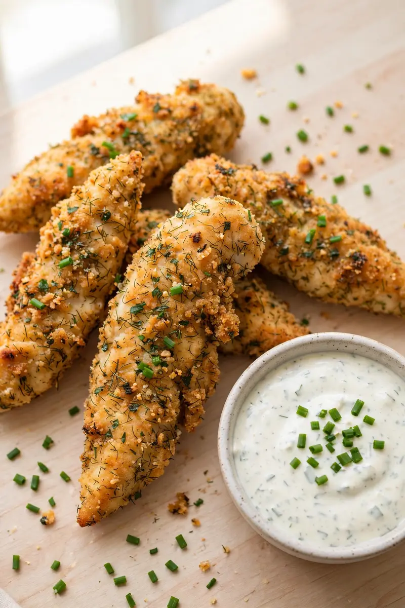 Ranch coated chicken tenders